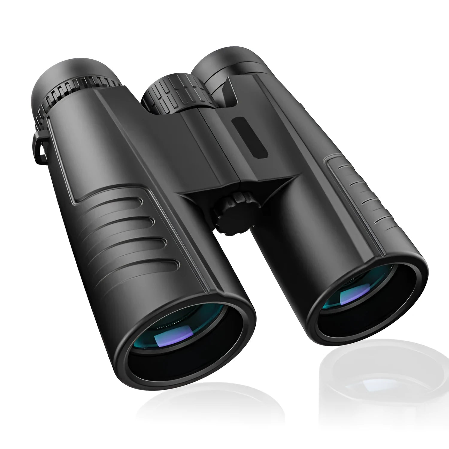 Black Cool Binoculars 12x42 with 12x magnification and 42mm objective lens for outdoor sport viewing
