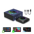 Wireless CarPlay adapter box for factory BMW Mercedes Audi systems with eight-core processor