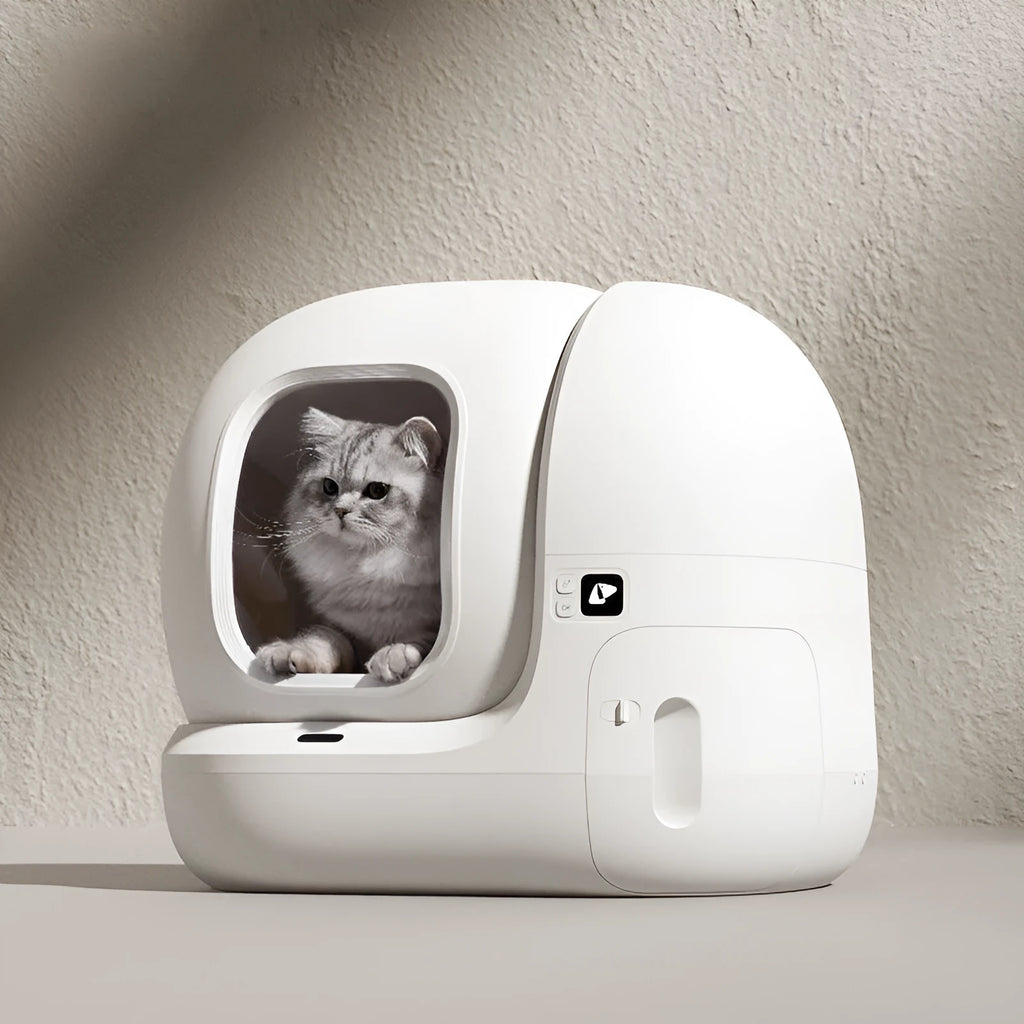 Smart MAX fully automatic cat litter box large electric self-cleaning enclosed in plastic, 620x538x552mm