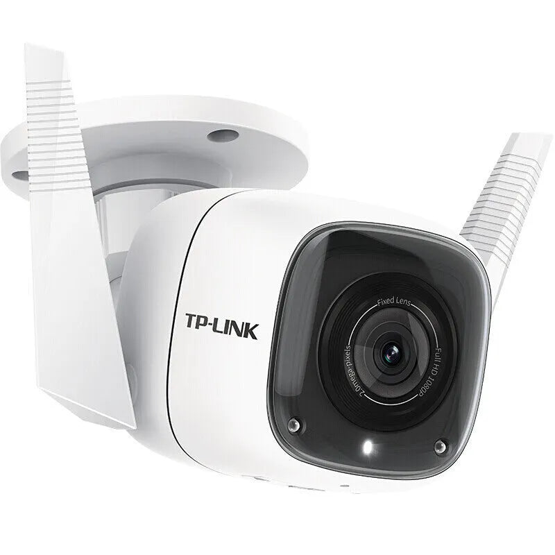 Outdoor 1080p HD webcam with infrared night vision and dustproof housing.