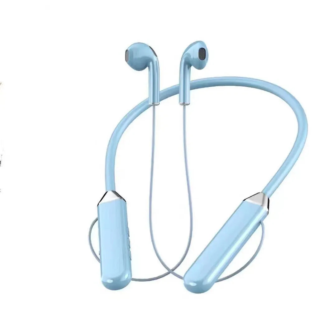 Neck hanging Bluetooth earphone in-ear sports headset with PC ABS build, digital display, and 10m range
