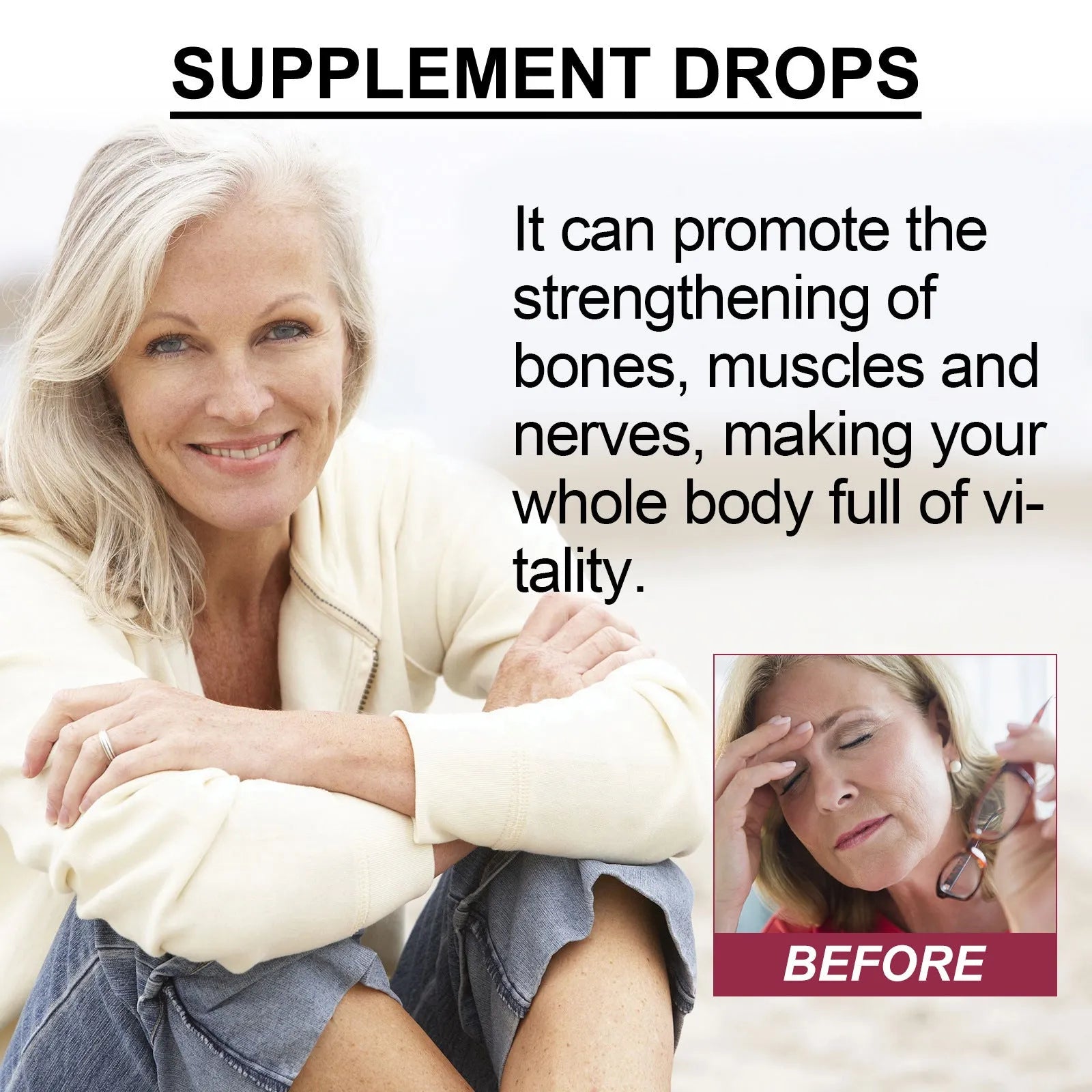 30ml bottle of Googeer Body Care Drops nutritional supplement