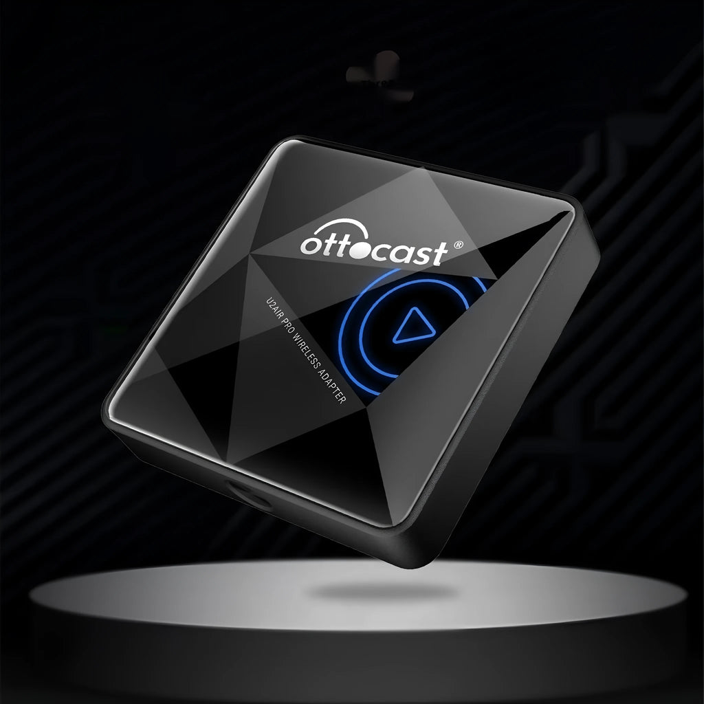 Black PU wireless car Bluetooth AIBOX adapter with Type-C port, shown next to a scale indicating its 59mm dimensions.