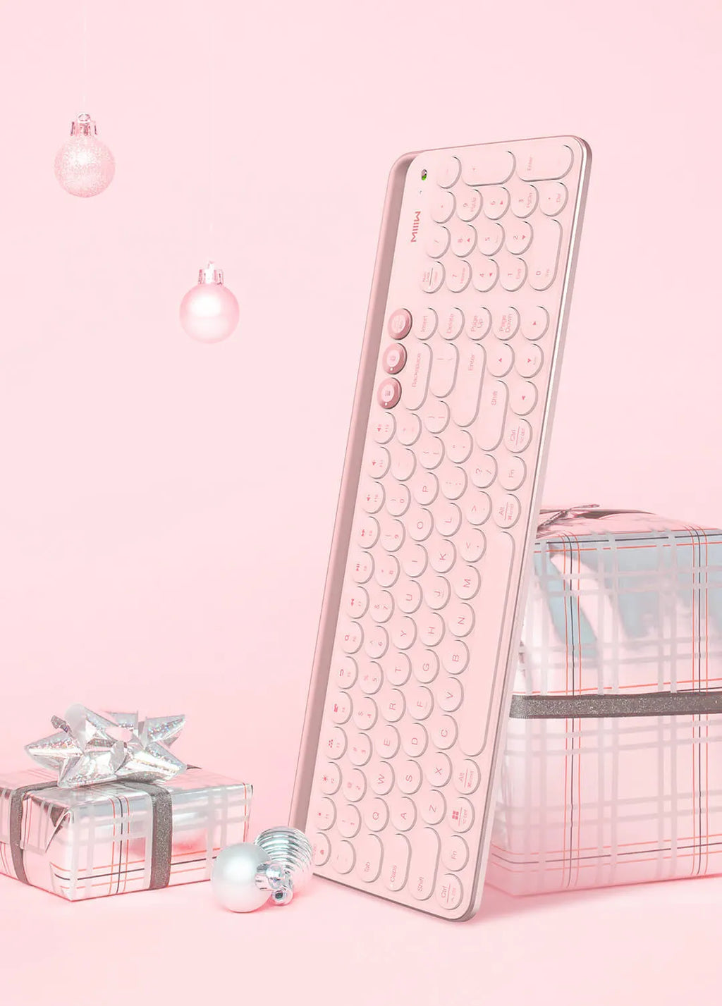 Wireless smart keyboard with aluminium alloy shell in Ruijin black colour