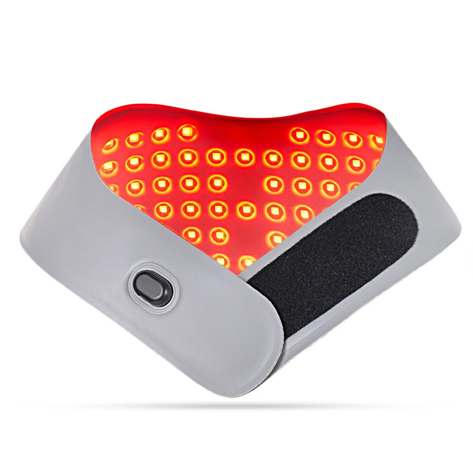 Red light hot compress neck mask physiotherapy device for cervical vertebra treatment