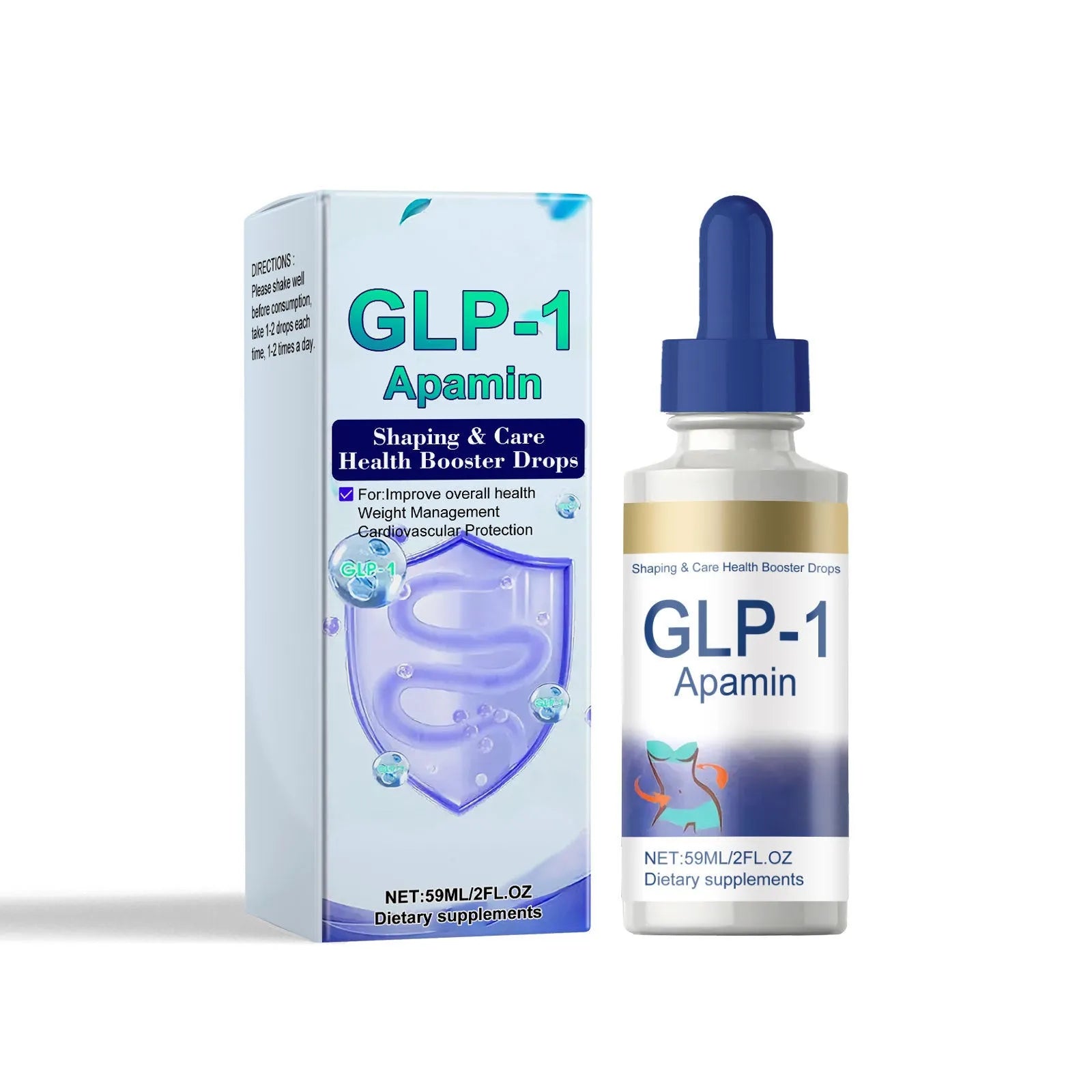 59ml nourishing skin elastic body care drops in dropper bottle for facial and body hydration