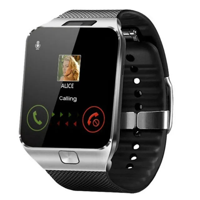 Smart watch with Bluetooth call function showing 1.44-inch touch screen and adjustable wrist strap