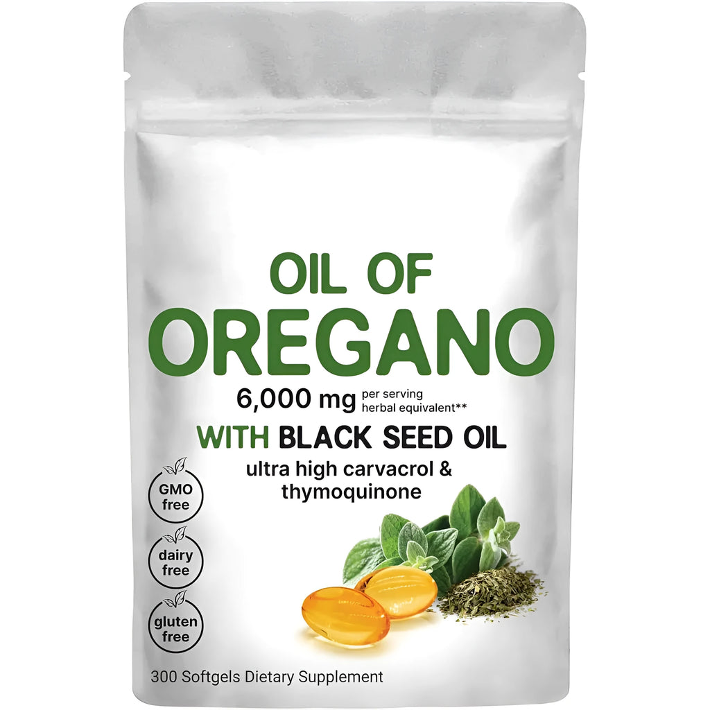 Bottle of Butter Black Seed Oil 1000mg softgel capsules for adult dietary supplement
