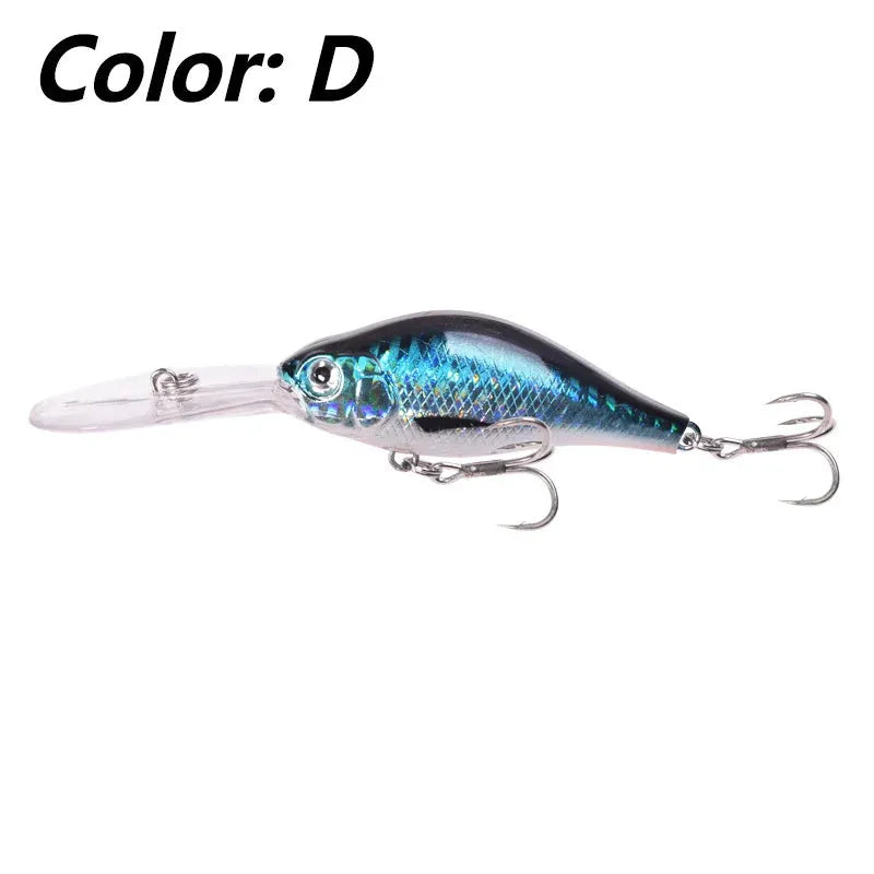 Little Fat Man deep diving mino fishing lure, 10.5cm long and 15g weight, shown in colour option A.