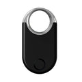 Compact black and white GPS anti-loss tracker for pets and children showing 55.1mm dimensions