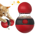 Plastic rotating cat toy ball with super ball design and sound effects