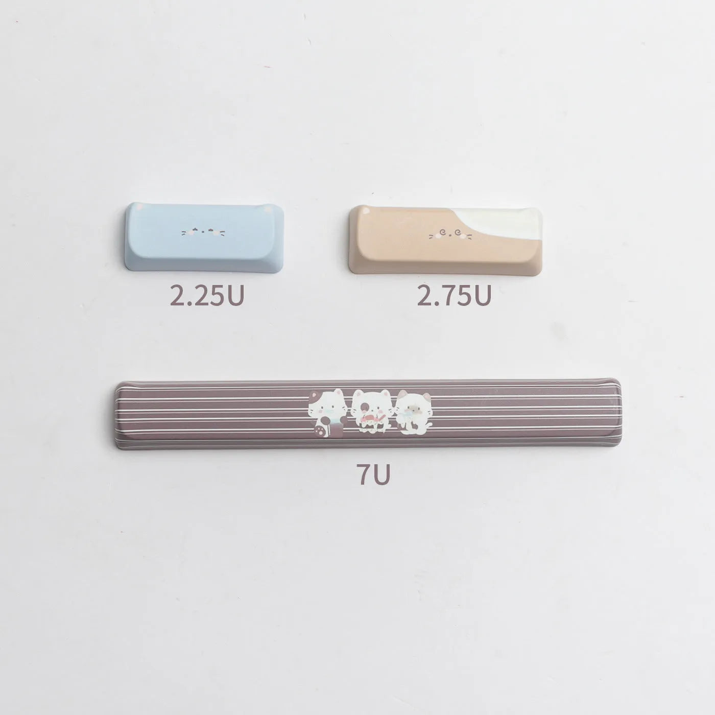 High Sea Salt Cat themed PBT key cap set for mechanical keyboards with sublimation printed designs and two colour suit options