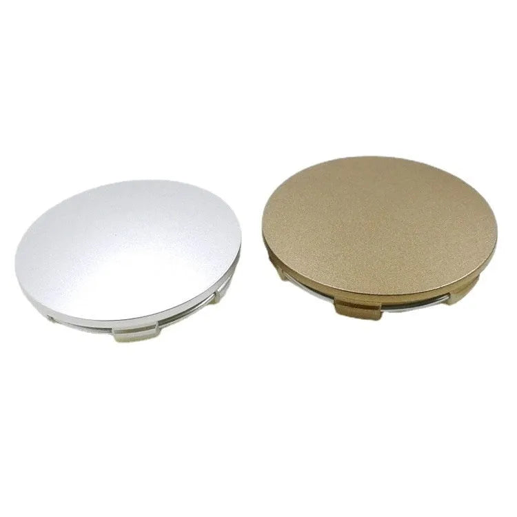 65mm car hub centre cover in ABS plastic with aluminium label for modified wheel hubs
