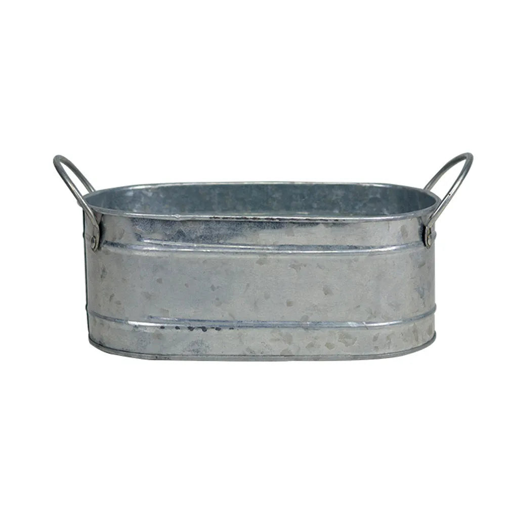 Iron sheet desktop succulent flowerpot with water-saving design for small cacti and plant arrangements