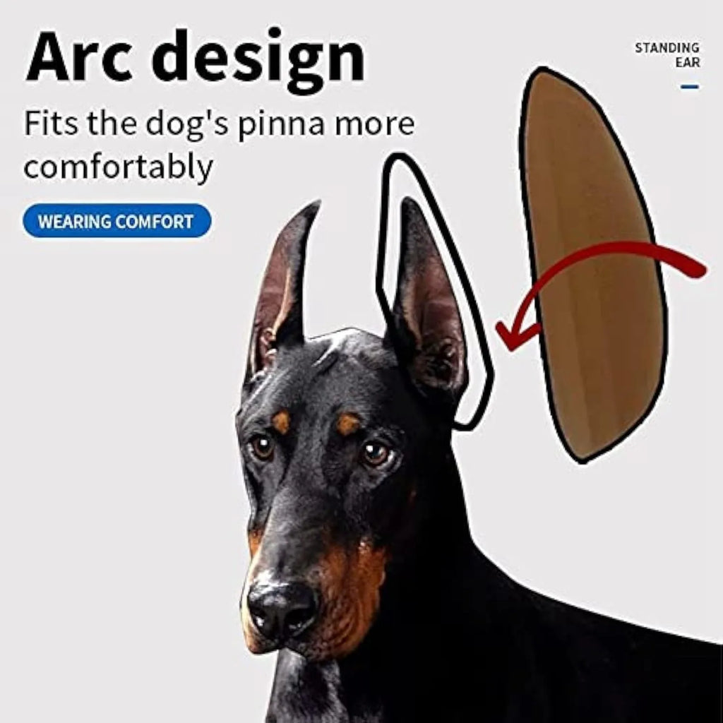 Dog ear correction support stickers with sizing options for Doberman Sheltie Corgi puppies