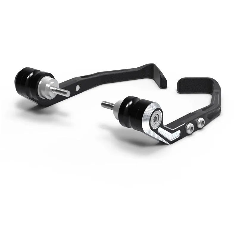 CNC anti-slide retrofitting pads for CBR650 brake horn guard bar bow protection in black and grey