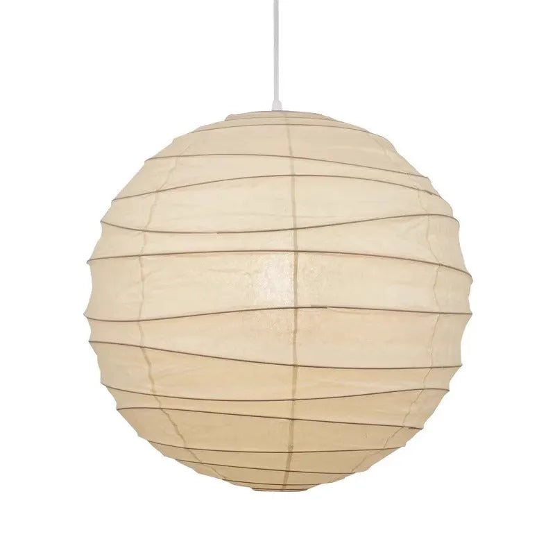 Japanese-style rice paper ball chandelier pendant light in 30cm, 45cm or 55cm diameter sizes