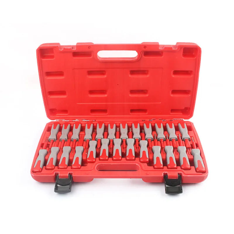25-piece car terminal removal tool set in protective storage case for auto repair