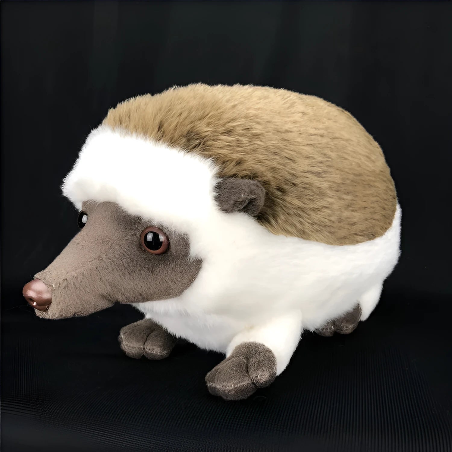 Simulation animal plush hedgehog toy in brown, 24cm tall, PP cotton filling, for children aged 4-6 years