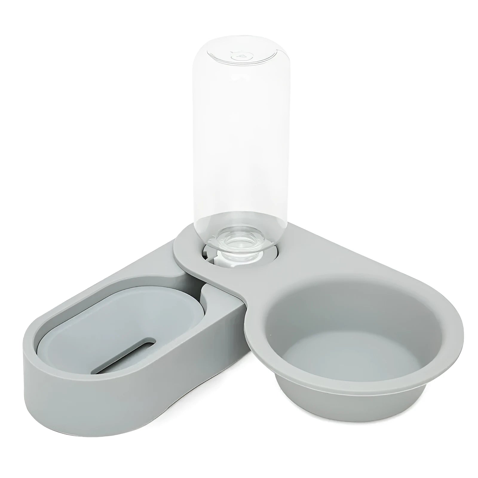 Cat automatic drinking water bowl set rotatable two bowls corner design PET HIPD plastic grey green pink purple