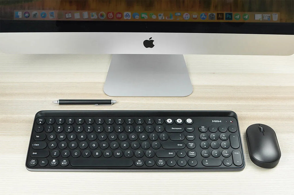 Wireless smart keyboard with aluminium alloy shell in Ruijin black colour