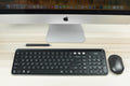 Wireless smart keyboard with aluminium alloy shell in Ruijin black colour