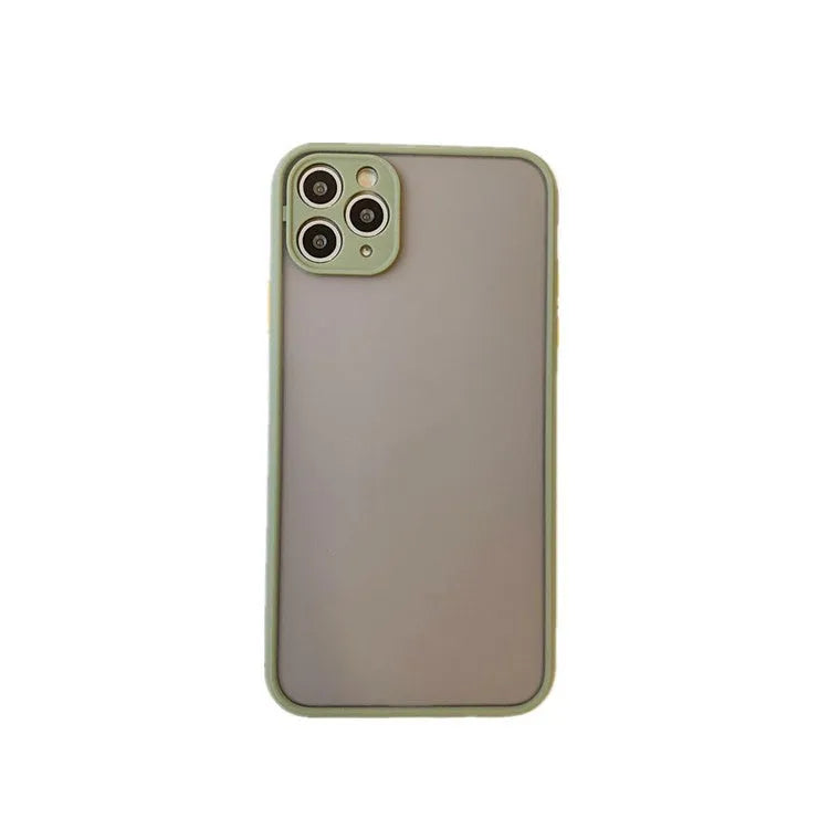 Frosted transparent TPU silicone phone case back cover for iPhone 11 in blue colour