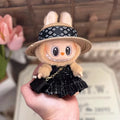 Second generation vinyl doll clothes set with bag, cloth material, party wear, various colours including black and pink