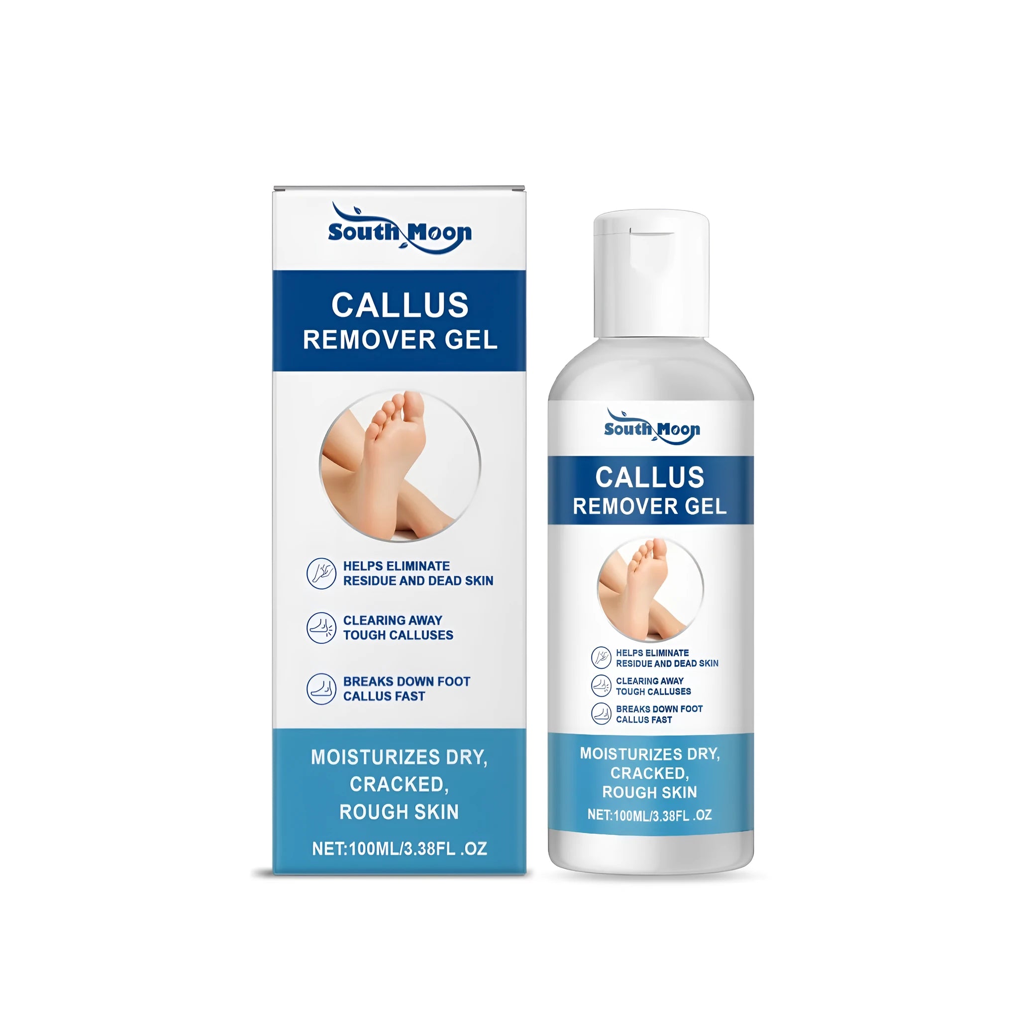 100g tube of callus remover gel with tea tree oil and aloe extract.