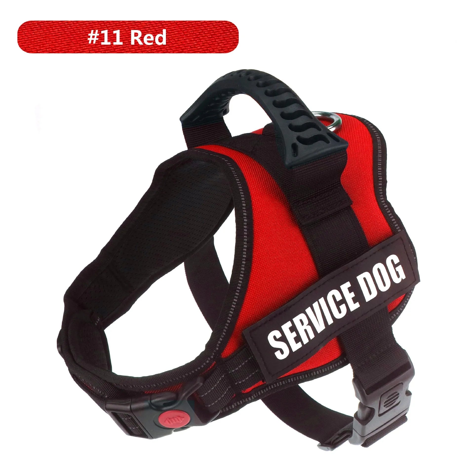Nylon dog chest brace harness with Velcro strap in multiple sizes for large dogs
