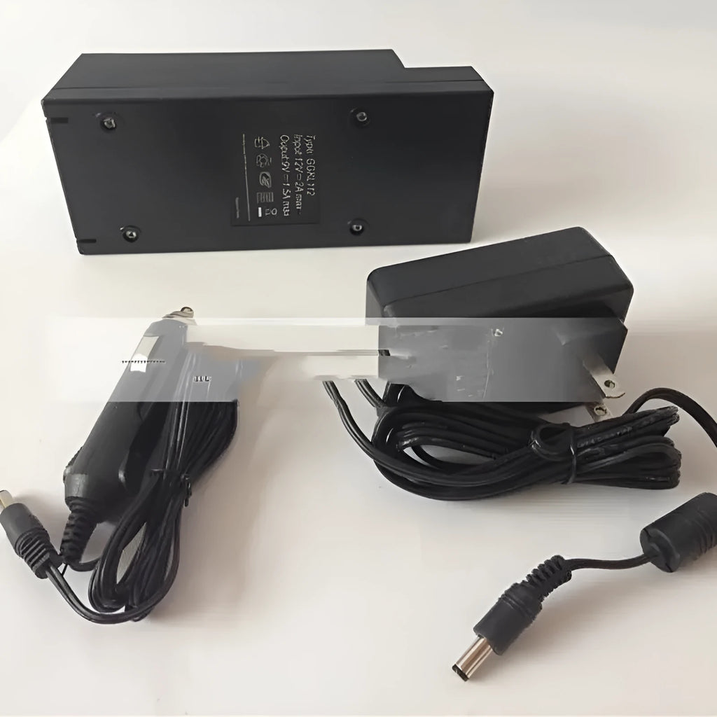 GKL112 model 220V car charger unit with US plug for installation projects.