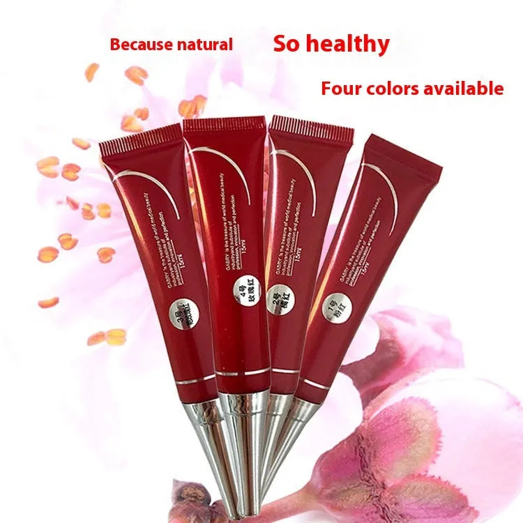 Vermilion waterproof lip gloss with applicator in five colour options