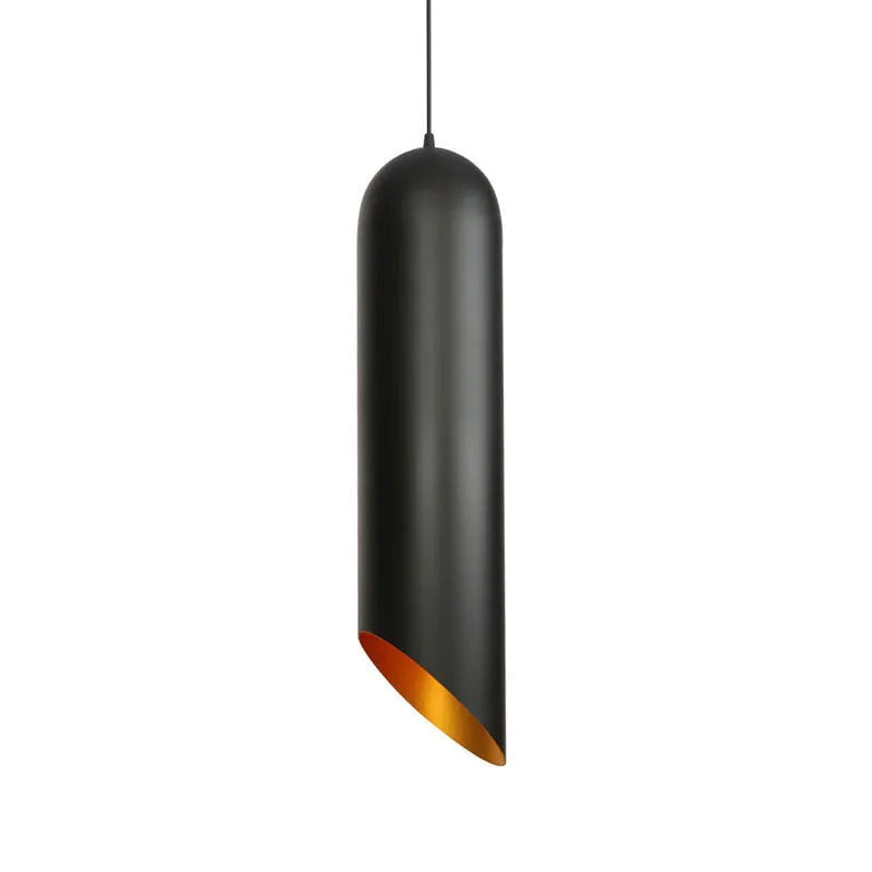 Creative simple retro iron art chandelier in D8053 matte black finish
