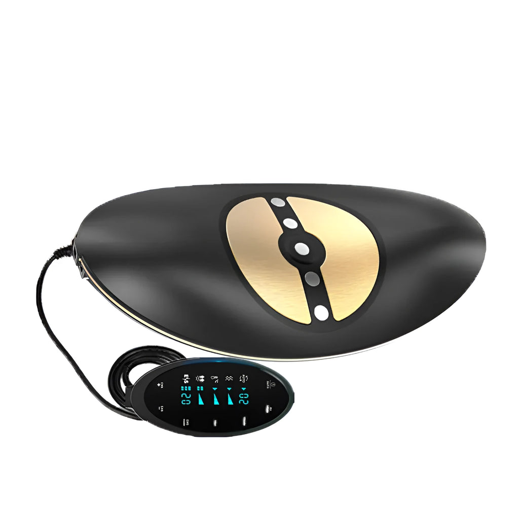 Waist massager JKAH-2 for lumbar traction and back pain relief, 40x20cm size, 12VDC