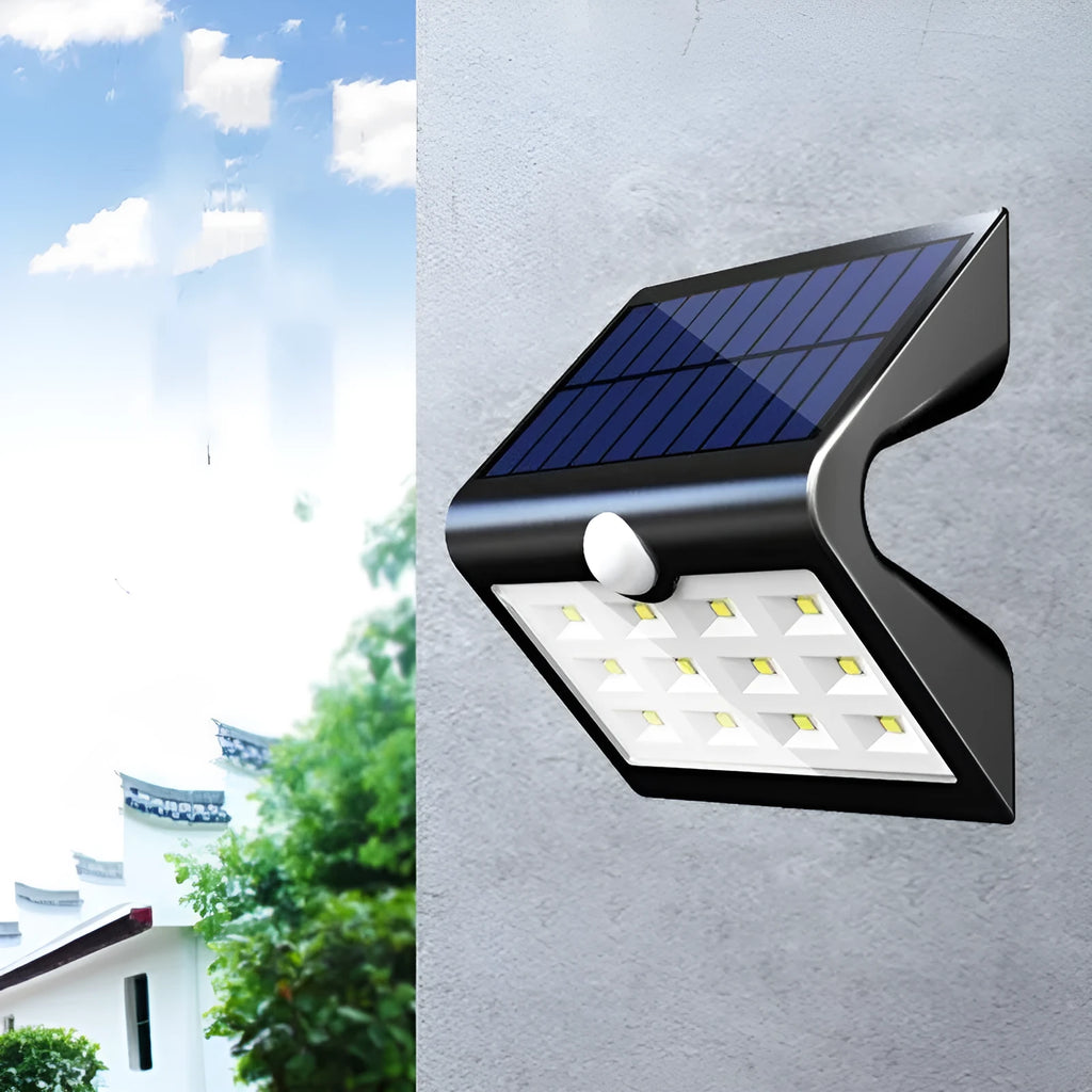IP65 waterproof solar yard light for outdoor wall mounting with automatic induction