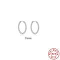 S925 sterling silver twisted string round ring earrings in gold or platinum colours, available in 6mm 7mm 8mm 13mm sizes