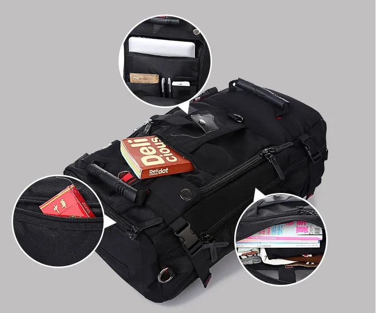 New double shoulder backpack Oxford cloth outdoor hiking large capacity 40L 50L