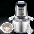 White electric garlic peeler appliance on a kitchen worktop.