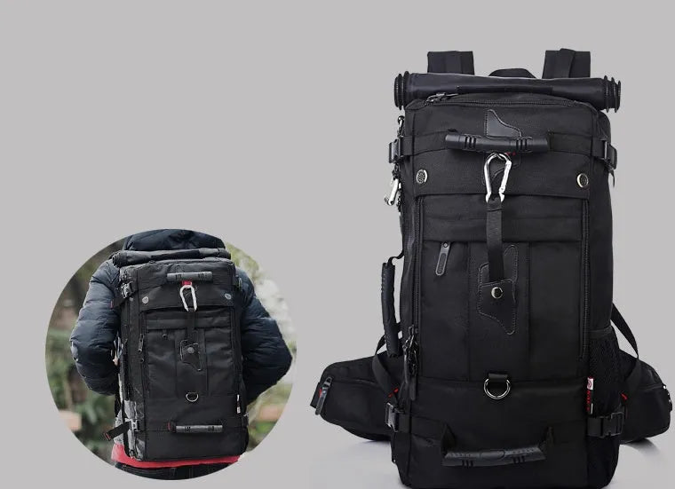 New double shoulder backpack Oxford cloth outdoor hiking large capacity 40L 50L