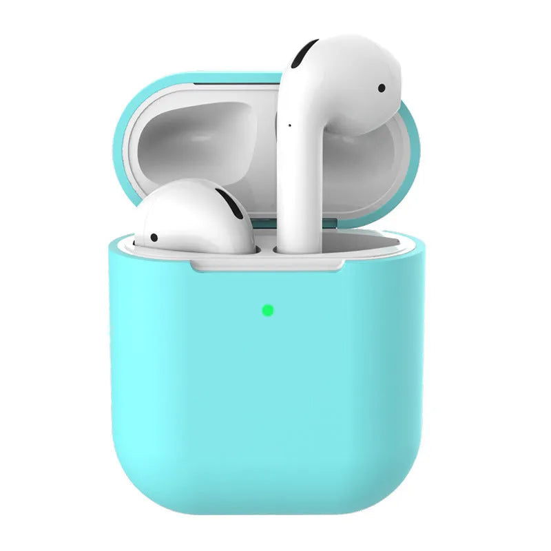AirPods 2 silicone clamshell case cover in multiple colours for Apple wireless earphones