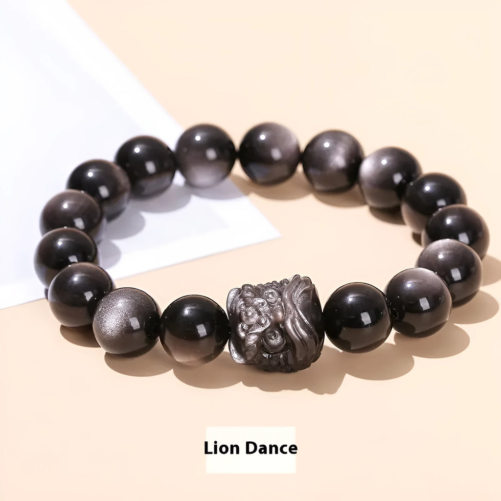 Natural crystal jade Chinese bracelet with tassel featuring agate beads and silverstone charms in fresh sweet women's style