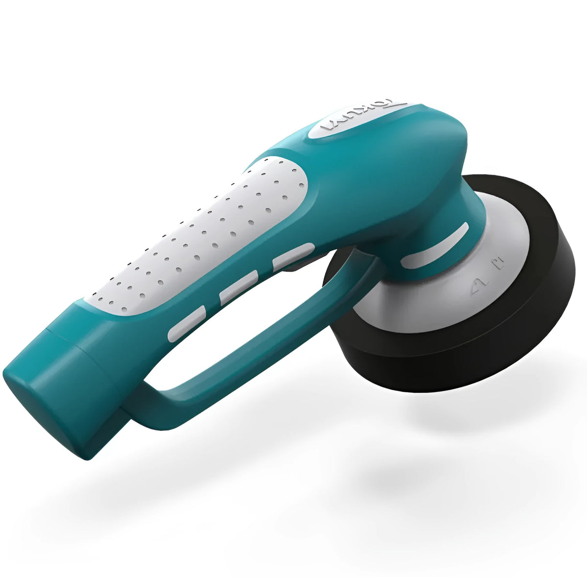 Blue cordless car polishing machine with 3.6V rated voltage, 1-2 hour working time, and EU specification