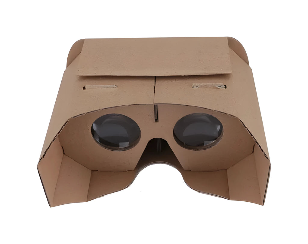 Photo colour cardboard VR glasses for smartphones on a 153mm x 83mm headset.