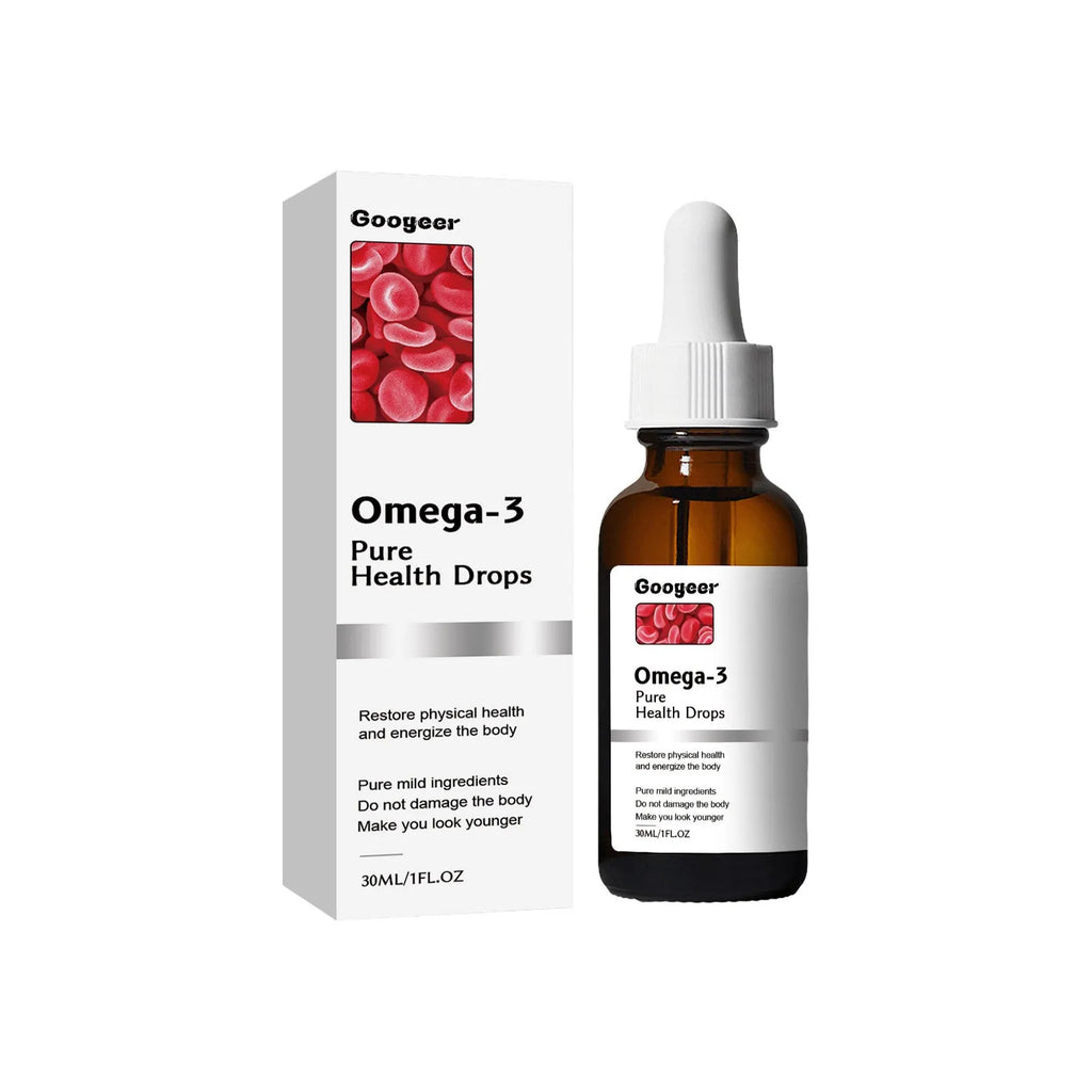 30ml glass bottle of Shu Health Care Drops liquid supplement with an integrated dropper for precise dosing.