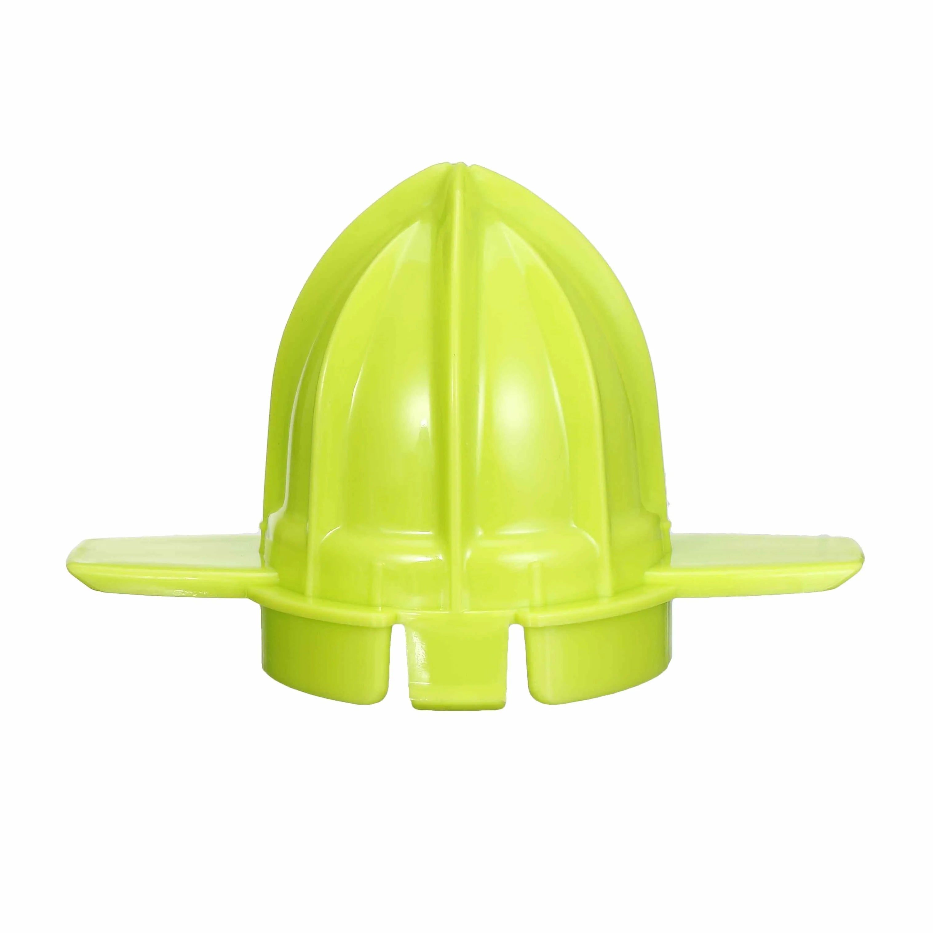 40W household orange juicer with plastic body, crescent feed mouth, and pulp box on a kitchen counter