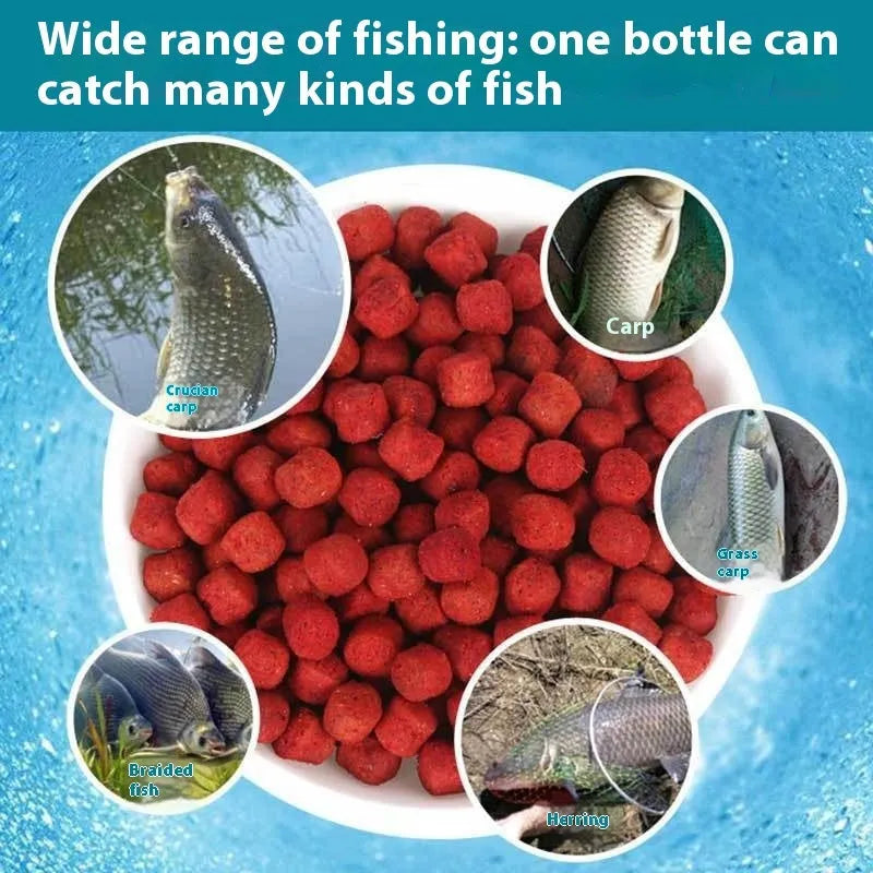 Grass green lazy particle fishing bait for crucian carp in freshwater fishing