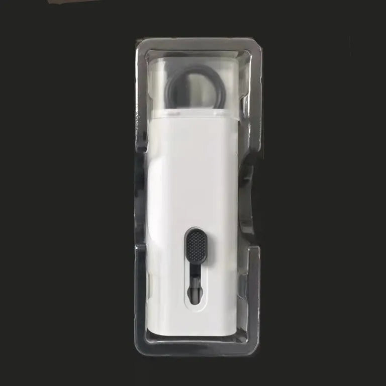 Multifunctional cleaning pen set with keycap puller, brush, spray bottle, and cloth for electronics
