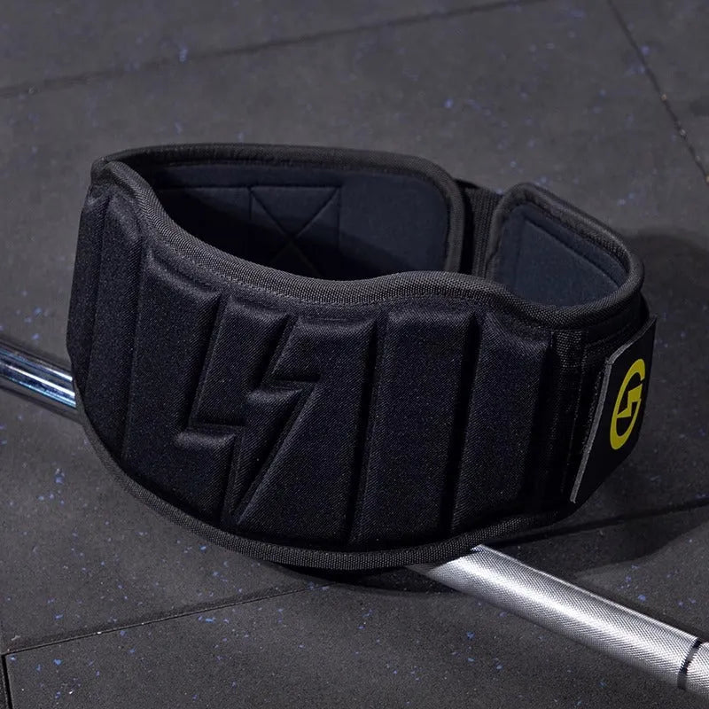 Abdominal exercising band for waist protection during weight training exercises