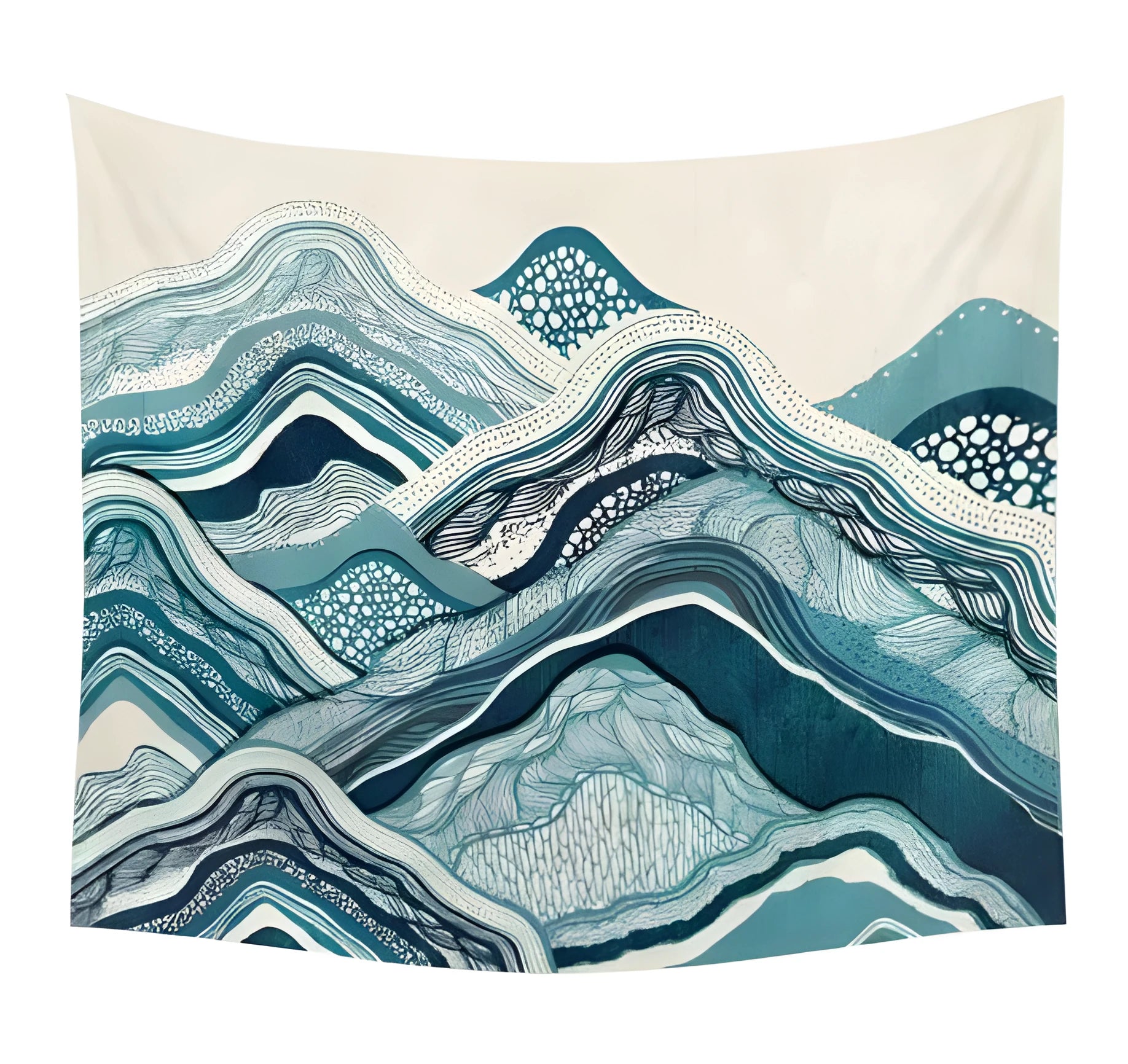 Fantastic scenery art Indian hippie wall tapestry in polyester blend, available in 150x100cm size