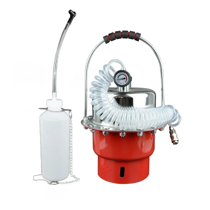 5L pneumatic brake fluid replacement pumping machine with pressure gauge and regulator
